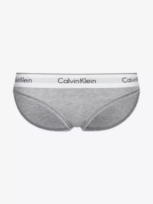 Дамски бикини с удобна кройка в сиво Calvin Klein