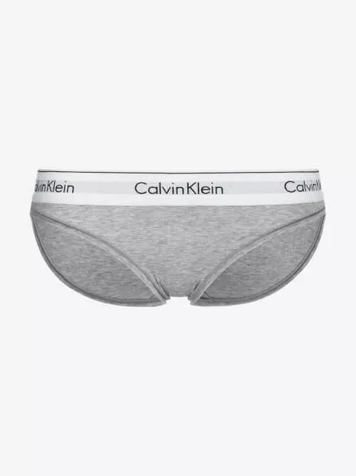 Дамски бикини с удобна кройка в сиво Calvin Klein