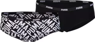 Черно-бели дамски спортни бикини Puma Hipster